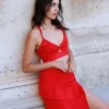 Red skirt